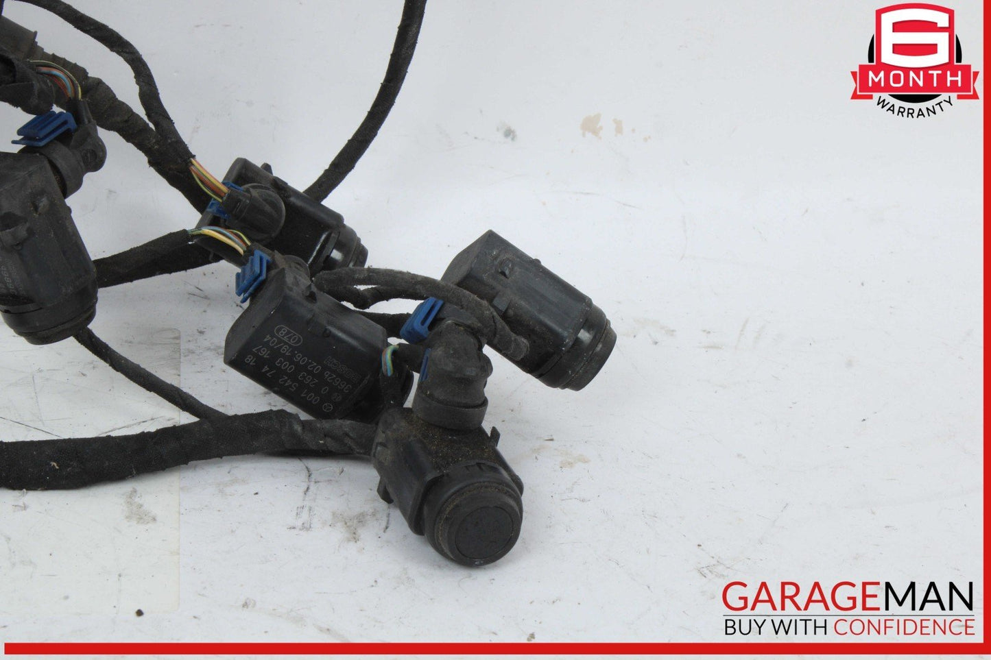 03-06 Mercedes R230 SL500 SL55 AMG Bumper Parktronic Parking Sensor Set OEM