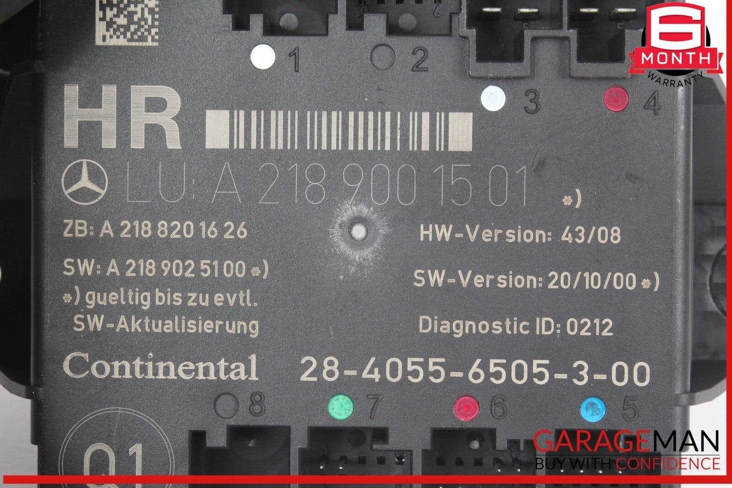 08-18 Mercedes W212 E350 C300 E250 CLS500 Rear Right Door Control Module Unit