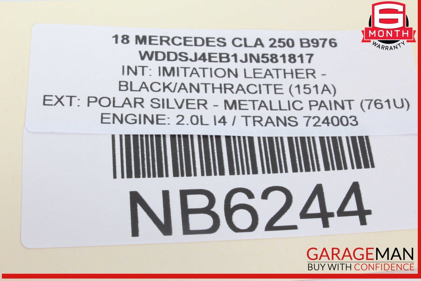 14-18 Mercedes W117 CLA250 Front Left Driver Side Door Tweeter Speaker Cover
