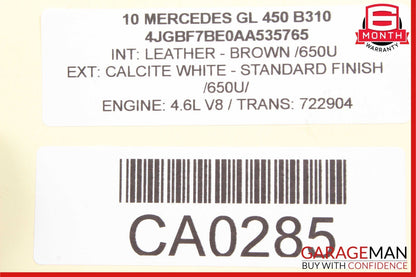 07-12 Mercedes X164 GL450 Rear Right & Left Seat Fold Controller Switch Black