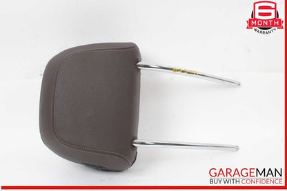 14-18 BMW X5 F15 Front Left or Right Seat Headrest Head Rest Leather Brown OEM