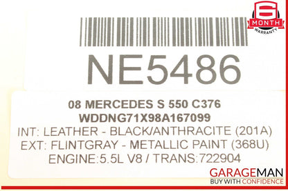 07-13 Mercedes W221 S550 S600 Front Right Side Bumper Reinforcement Bracket OEM
