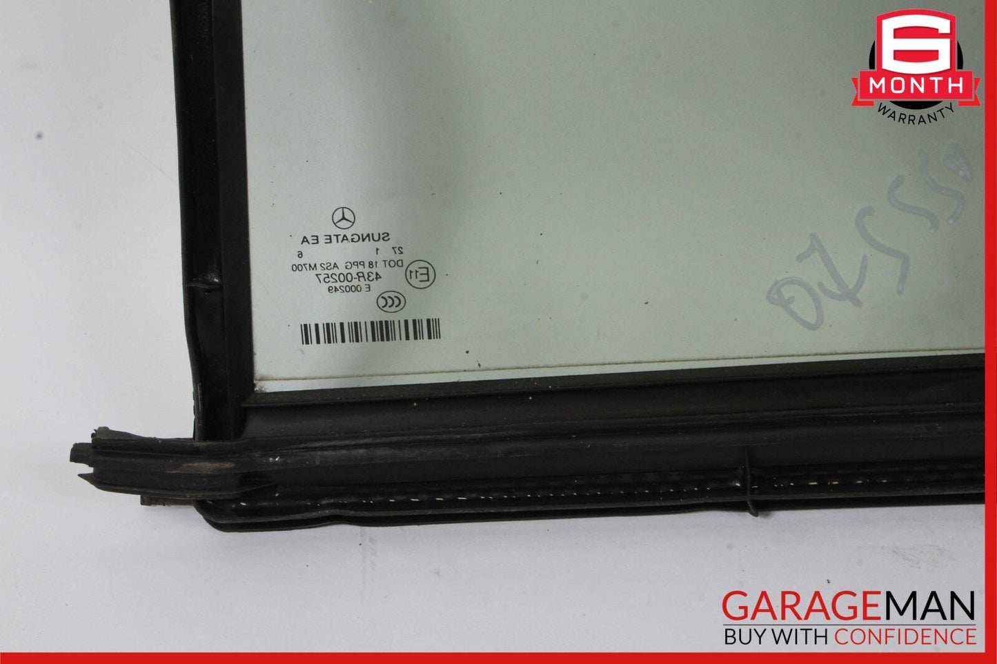 07-13 Mercedes W221 S350 S550 Rear Right Side Door Quarter Window Auto Glass