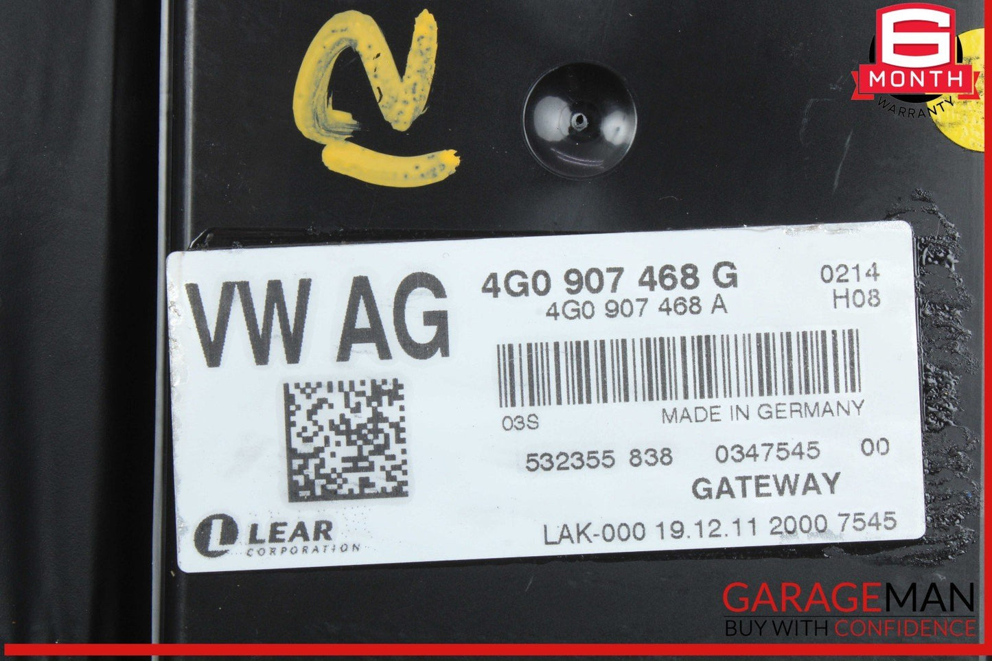12-18 Audi A6 A7 Interface Gateway Computer Control Module Unit 4G0907468G OEM