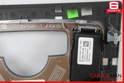 12-14 Mercedes W218 CLS500 Center Console Switch Trim Bezel Cover Wood OEM