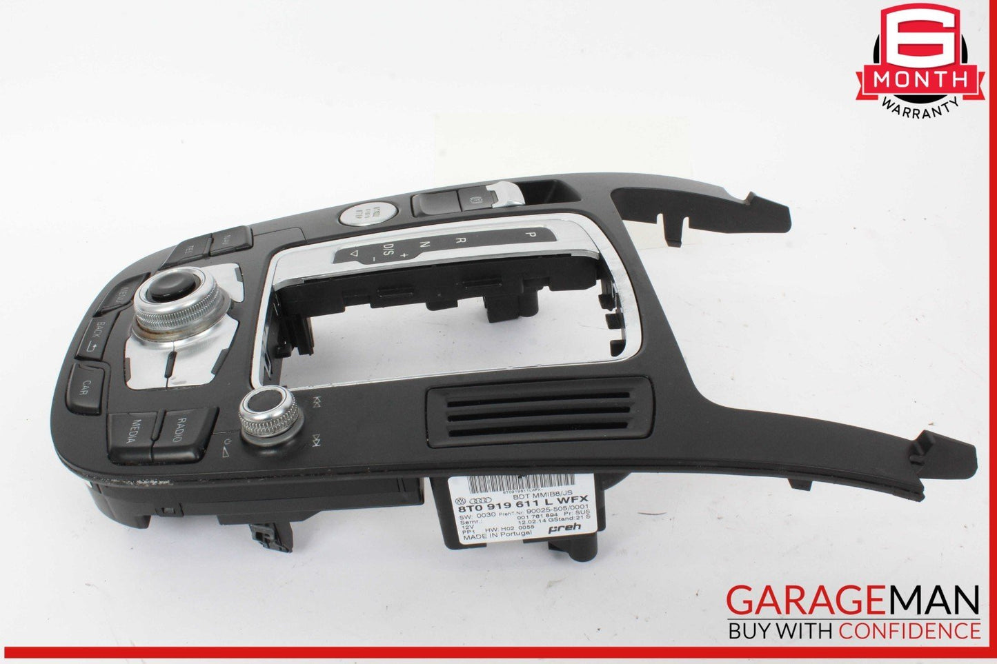 13-16 Audi A4 SQ5 Front Center Console Trim Panel w/ Switches 8T0919611L OEM