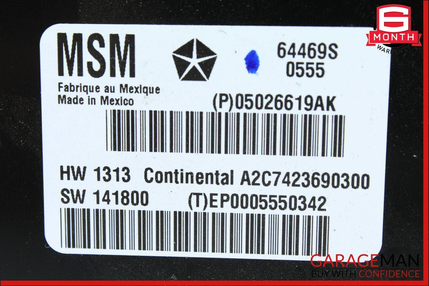 14-17 Maserati Ghibli Front Left Driver Side Seat Control Controller Module OEM