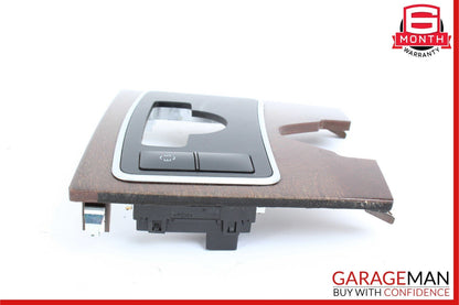 10-13 Mercedes W212 E500 E550 Center Console Climate Control Switch Panel Wood