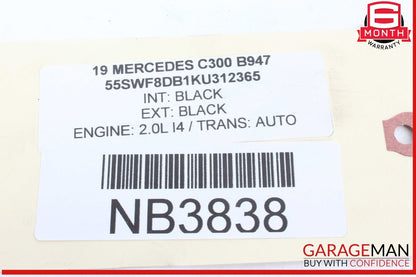 15-20 Mercedes W205 C300 Rear Right & Left Side Shock Absorber Coil Spring Set