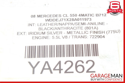 07-14 Mercedes W221 S550 CL550 CL63 AMG Rear Right / Left Side Upper Control Arm