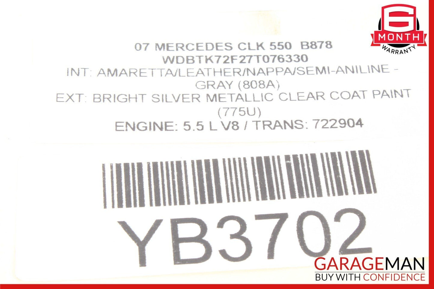 01-09 Mercedes W209 CLK550 Rear Left or Right Side Lower Thrust Control Arm OEM