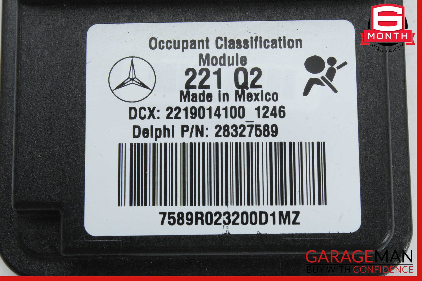 10-13 Mercedes W221 S550 S350 Occupant Seat Module Sensor Front Right OEM
