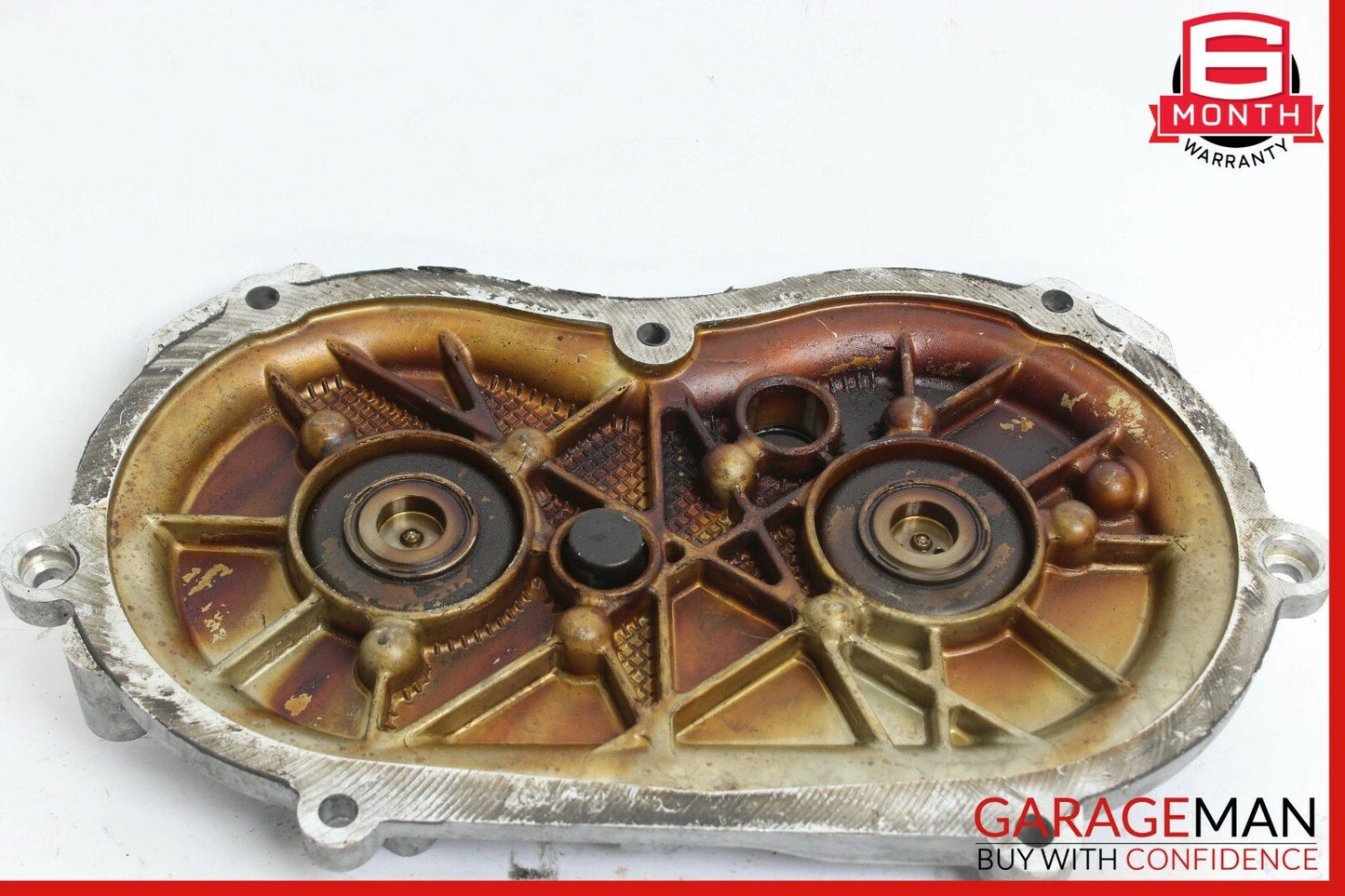 06-10 Mercedes W221 S550 Front Left Engine Timing Chain Cover Plate OEM