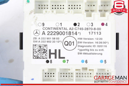 15-20 Mercedes W205 C300 Rear Left Driver Side Door Control Module Unit OEM