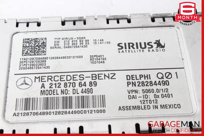10-17 Mercedes W207 E350 C300 Sirius Satellite Radio Receiver Module Unit OEM