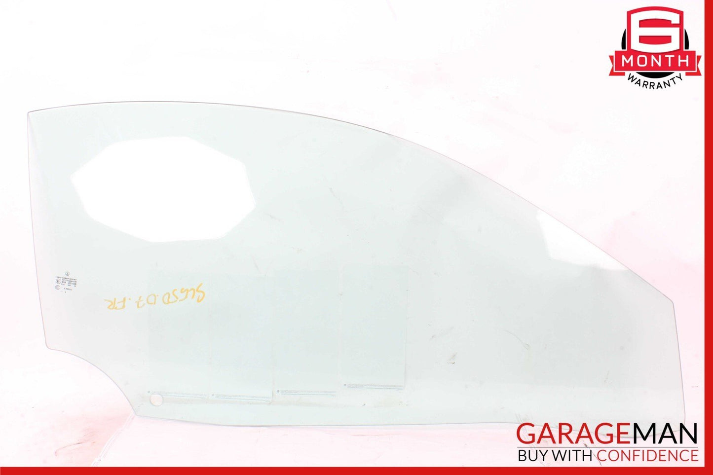 03-12 Mercedes R230 SL550 SL55 AMG Front Right Side Door Window Glass Clear