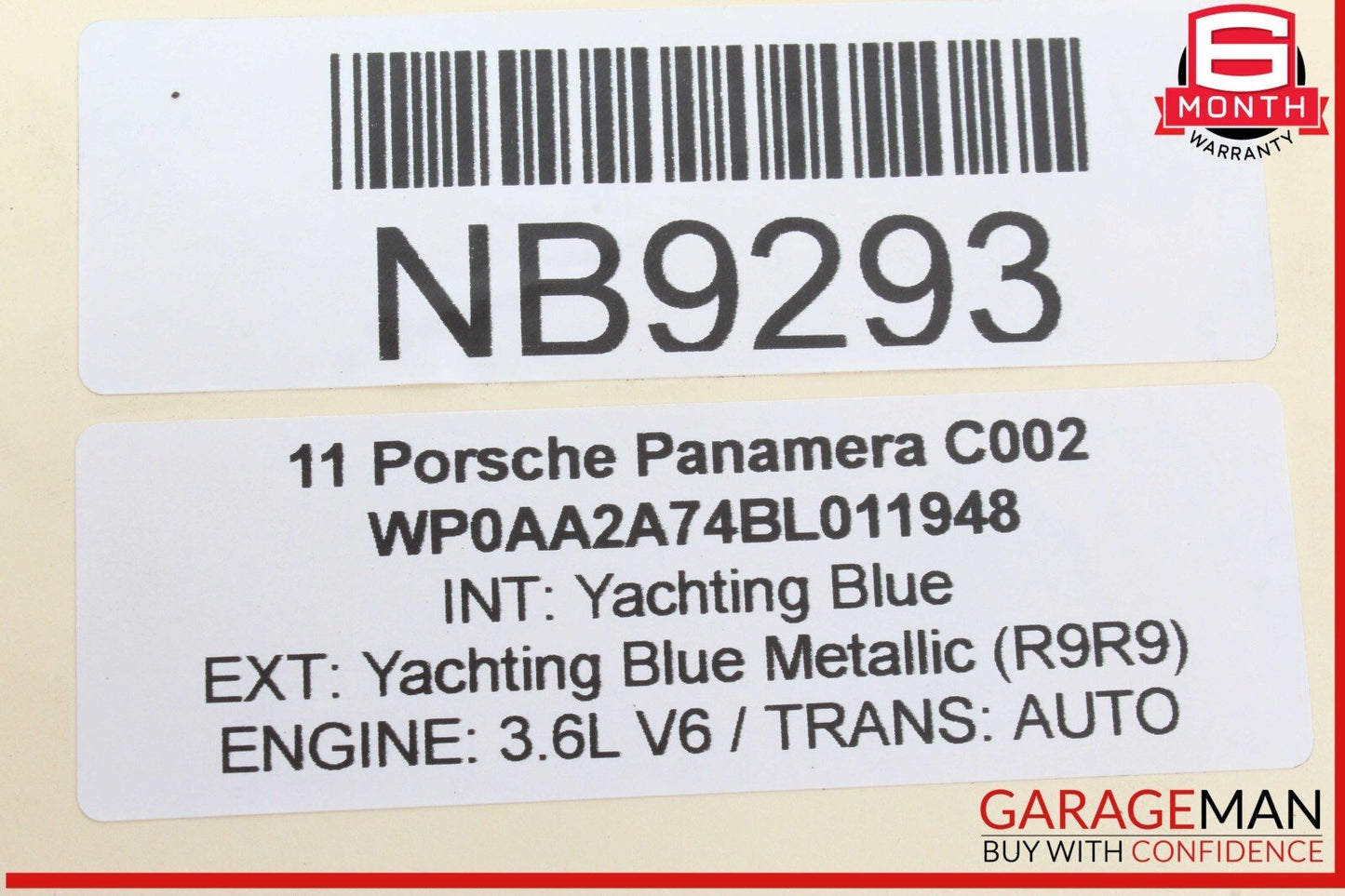 10-16 Porsche Panamera 970 Rear Right / Left Upper Suspension Control Arm OEM