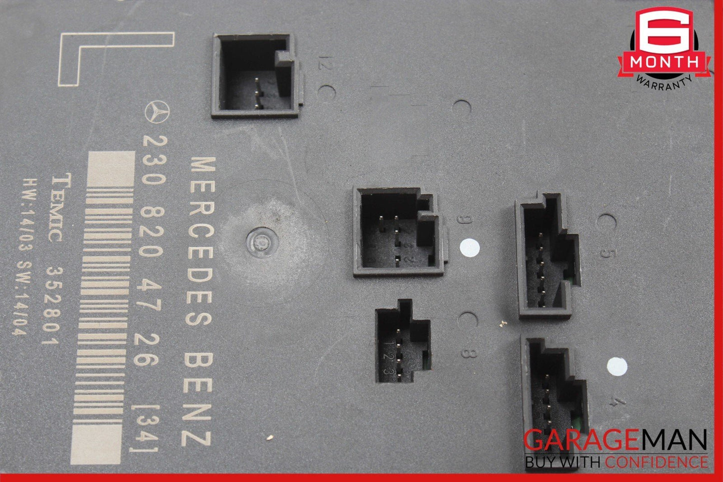 03-12 Mercedes R230 SL500 SL550 Door Control Module Left Side 2308204726 OEM
