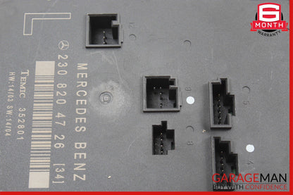 03-12 Mercedes R230 SL500 SL550 Door Control Module Left Side 2308204726 OEM