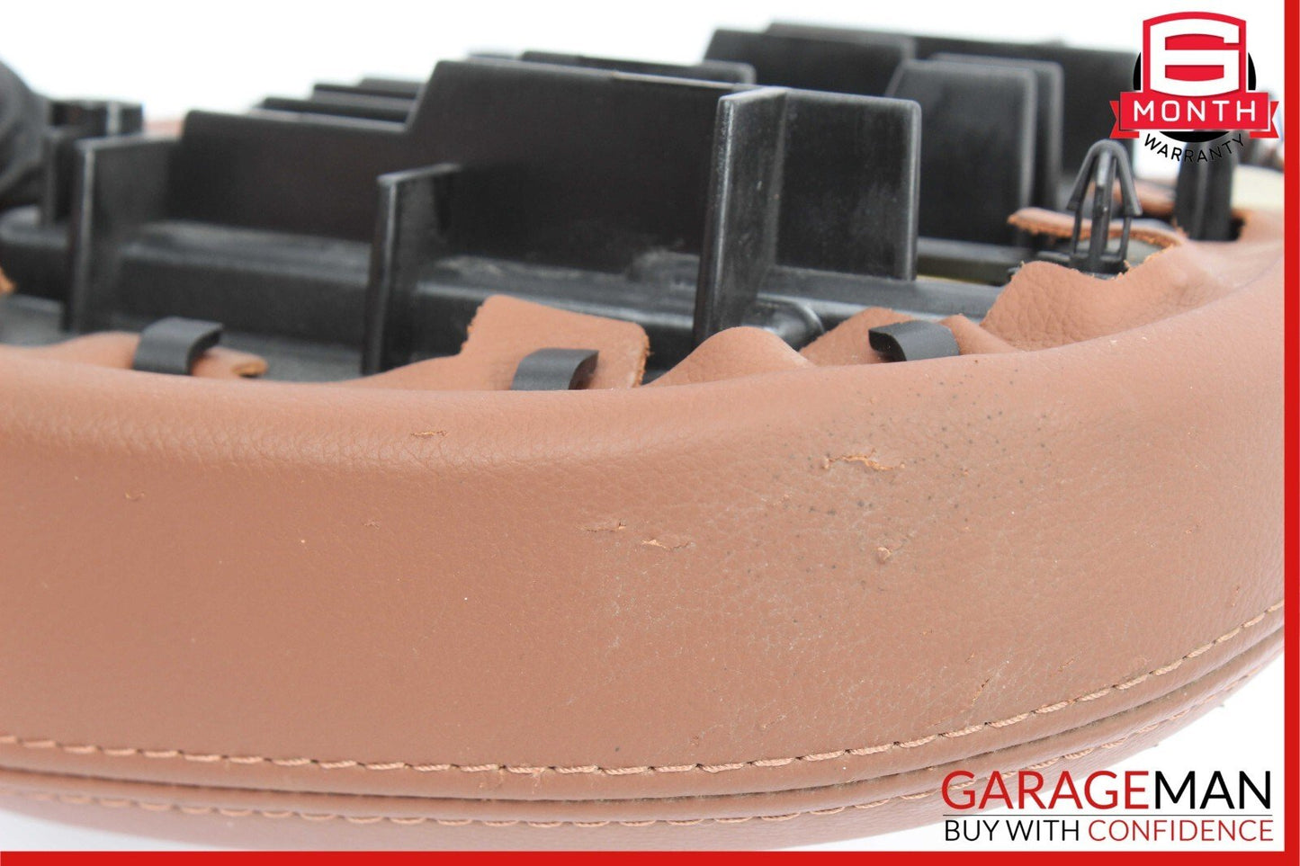 14-17 Maserati Ghibli Front Left / Right Seat Headrest Head Rest Brown