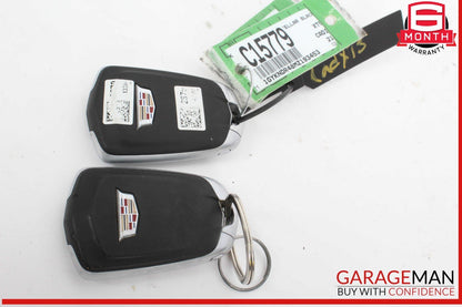 19-23 Cadillac XT5 Start Stop Ignition Switch Button w/ 2 Keys 84588238 OEM