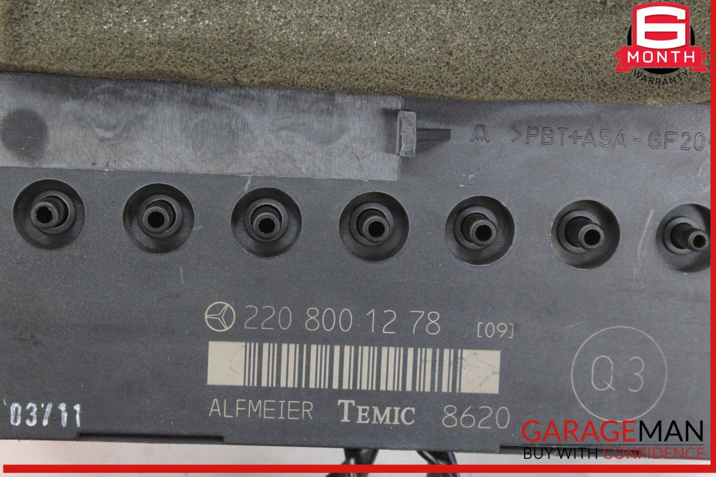 03-06 Mercedes W220 S500 4MATIC Front Left Side Seat Valve Block Module OEM