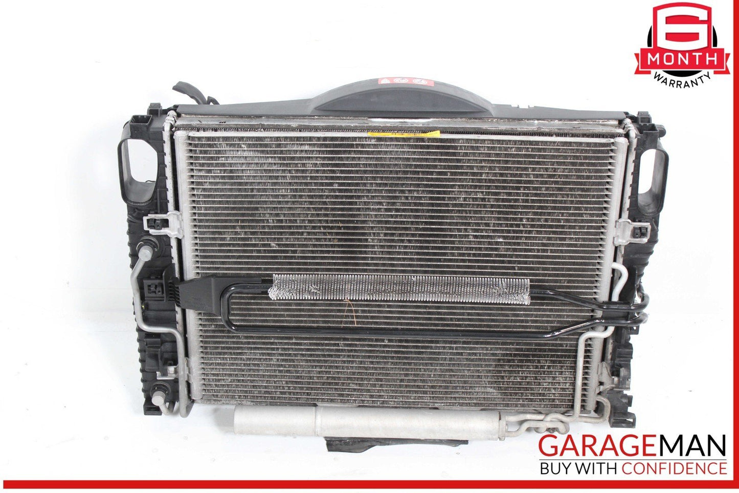 06-09 Mercedes W211 E350 Engine Cooling Radiator A/C AC Condenser Assembly OEM