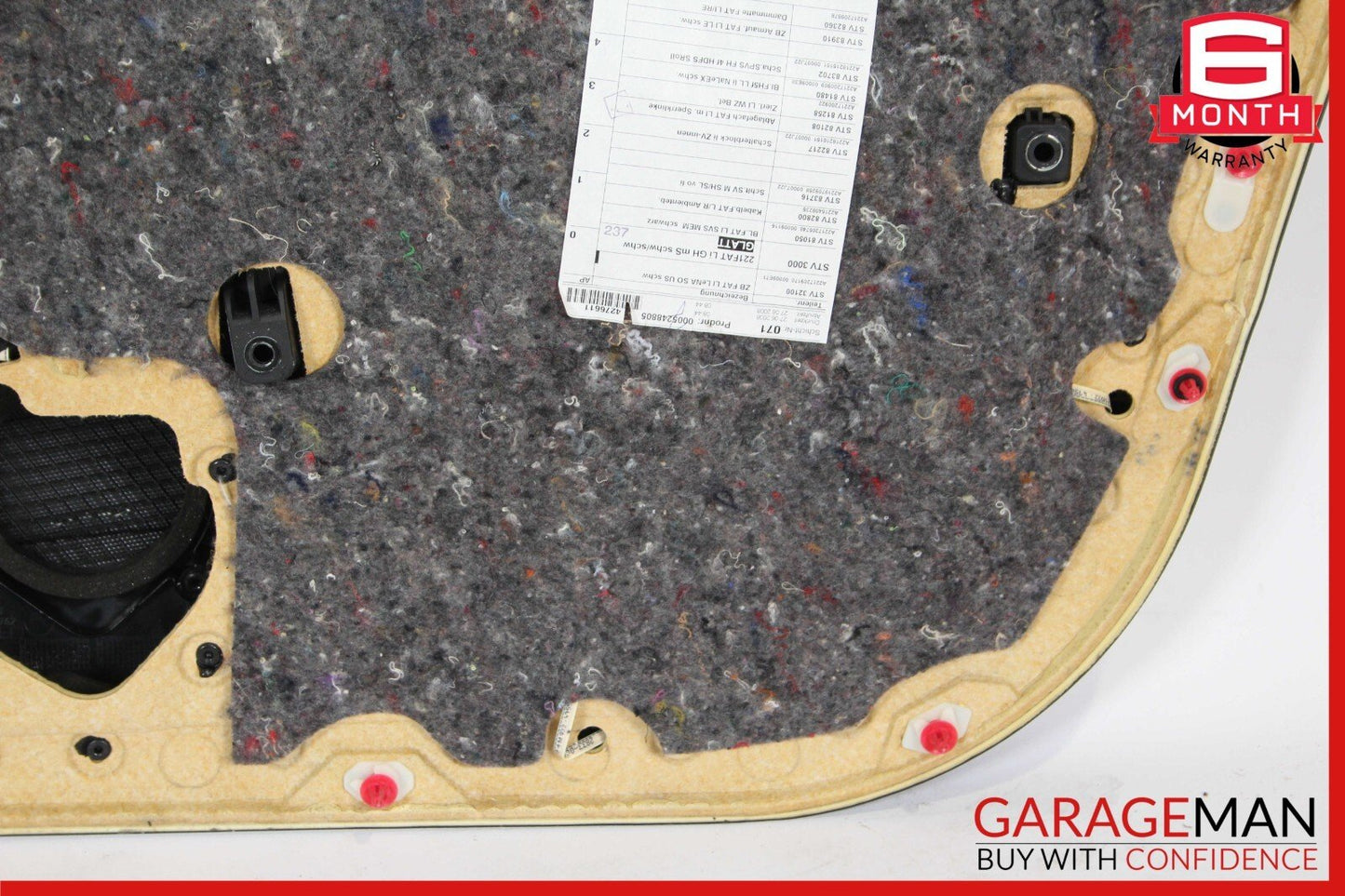 08-09 Mercedes W221 S63 AMG Front Left Driver Side Interior Door Panel OEM