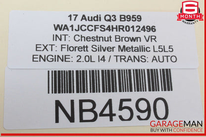 15-18 Audi Q3 Quattro Front Right Passenger Side Door Lock Latch Actuator OEM