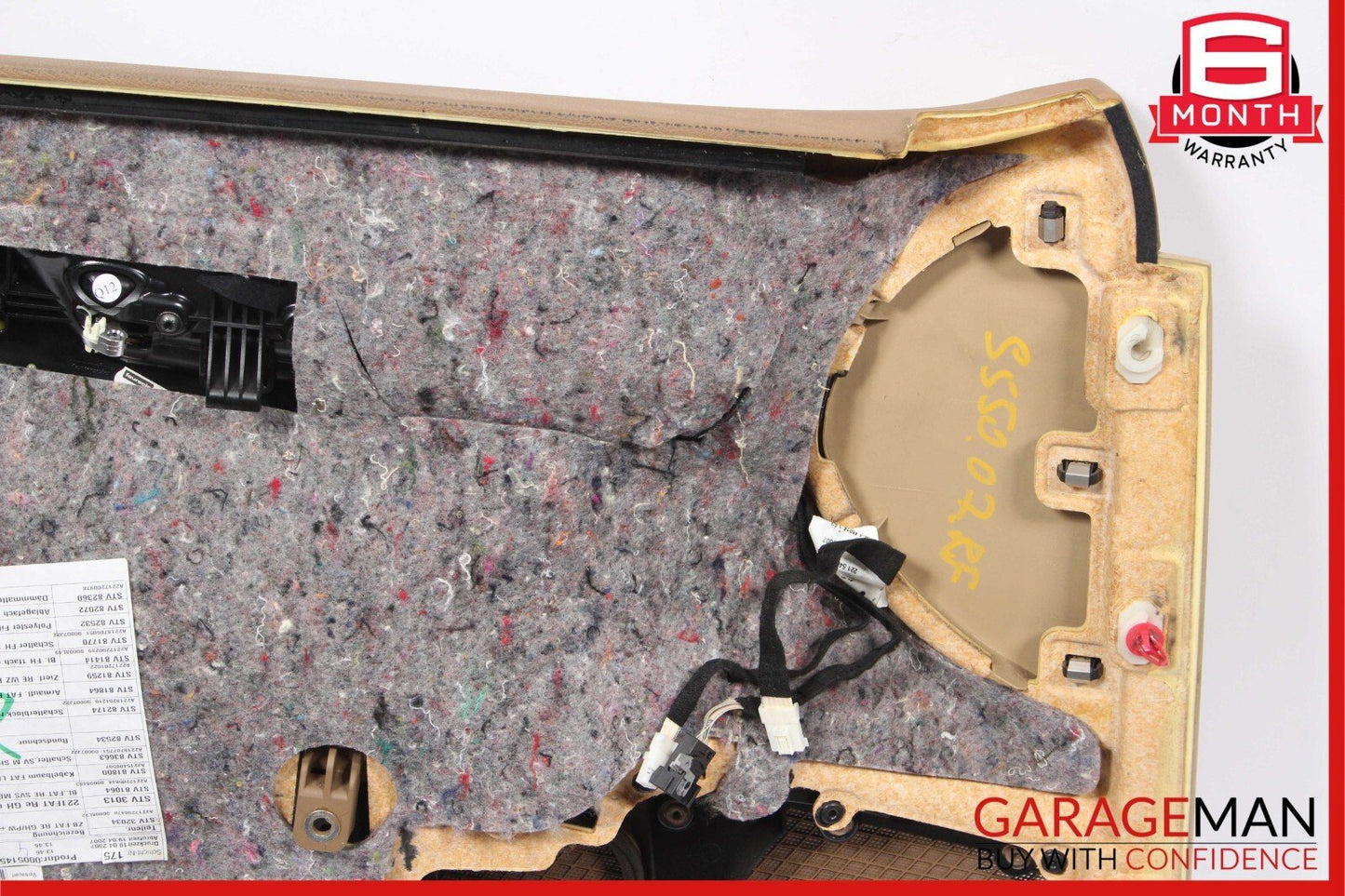 07-09 Mercedes W221 S550 Front Right Side Complete Interior Door Panel Brown OEM