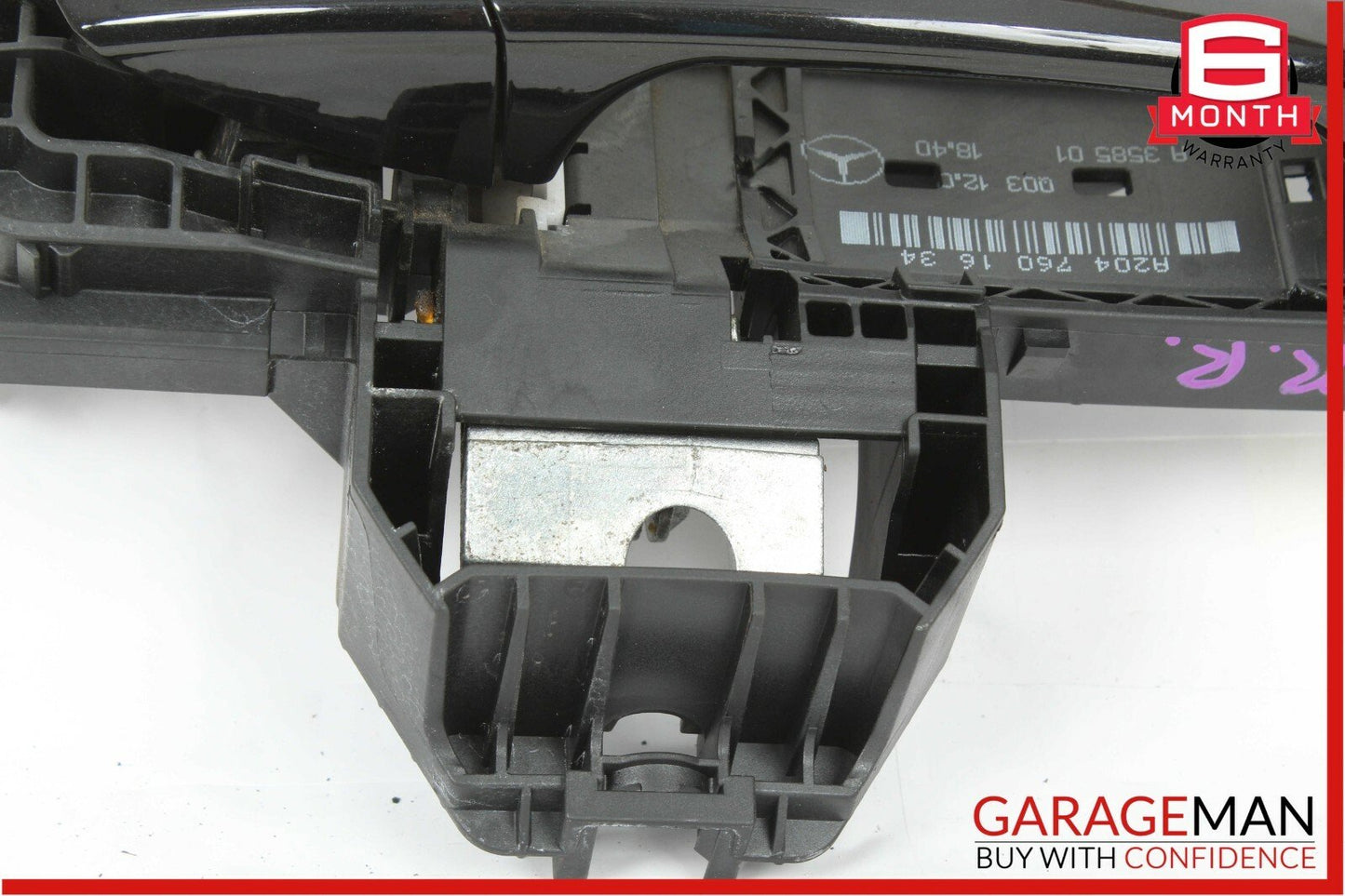 08-14 Mercedes W204 C250 Rear Right Passenger Side Exterior Door Handle Black