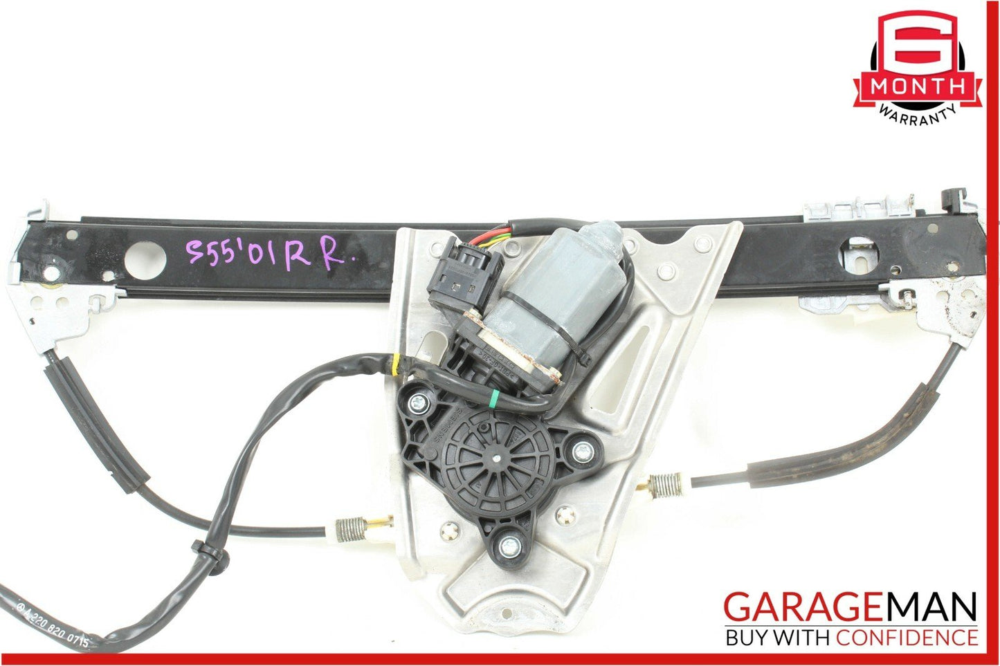 00-06 Mercedes W220 S55 Rear Right Passenger Side Window Regulator Motor OEM