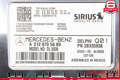 10-17 Mercedes W218 CLS550 E350 Sirius Satellite Radio Receiver Module Unit OEM