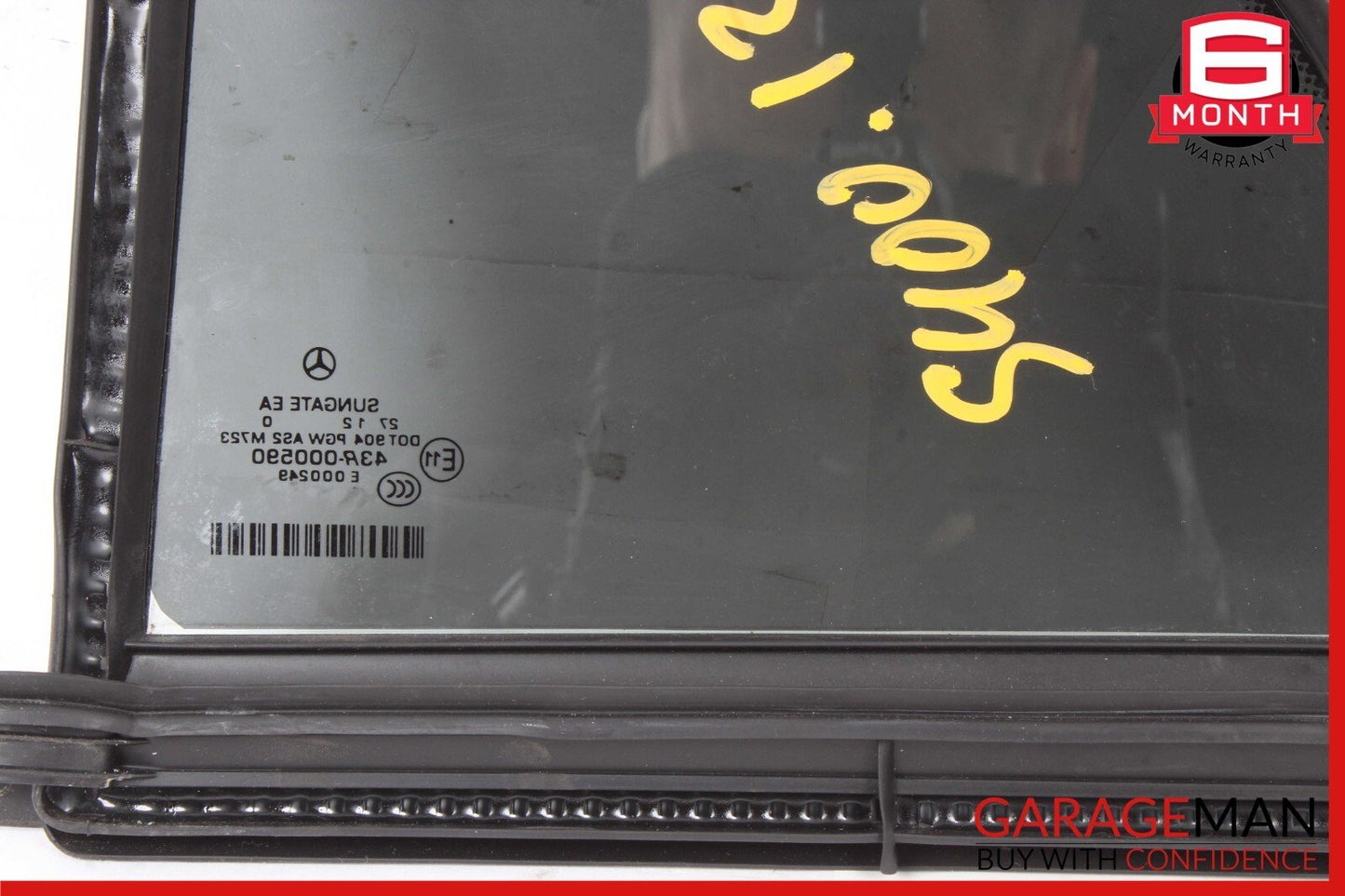 07-13 Mercedes W221 S400 S65 Quarter Window Glass Rear Right Passenger Side OEM
