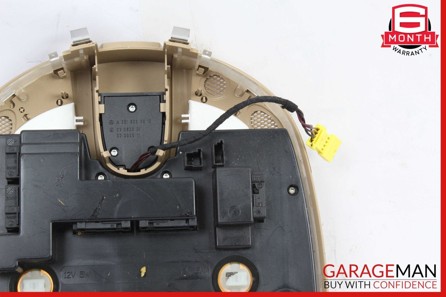 06-13 Mercedes GL350 GL450 R500 R63 AMG Front Top Overhead Dome Light Lamp Brown