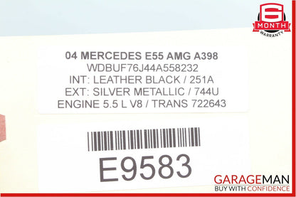 03-06 Mercedes W211 E500 E55 AMG Anti Theft Alarm Control Module Unit OEM