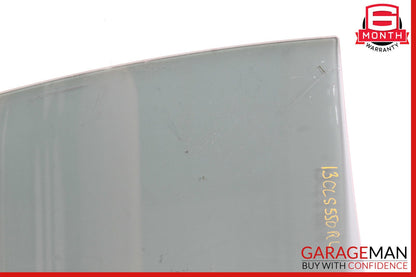 12-18 Mercedes W218 CLS550 CLS63 AMG Rear Left Driver Side Door Window Glass OEM