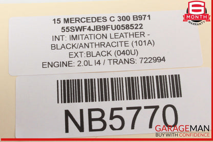 14-20 Mercedes W205 C300 GLC450 S600 Camera Soiling Prevention Control Unit OEM