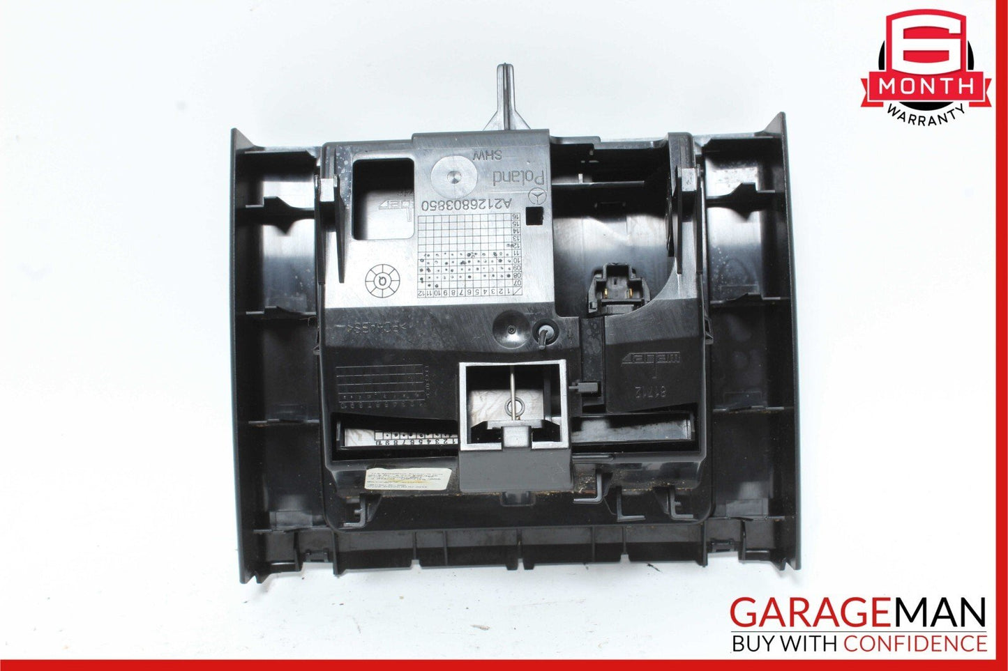 10-16 Mercedes W212 E350 E550 Rear Center Console Ash Tray Compartment Black