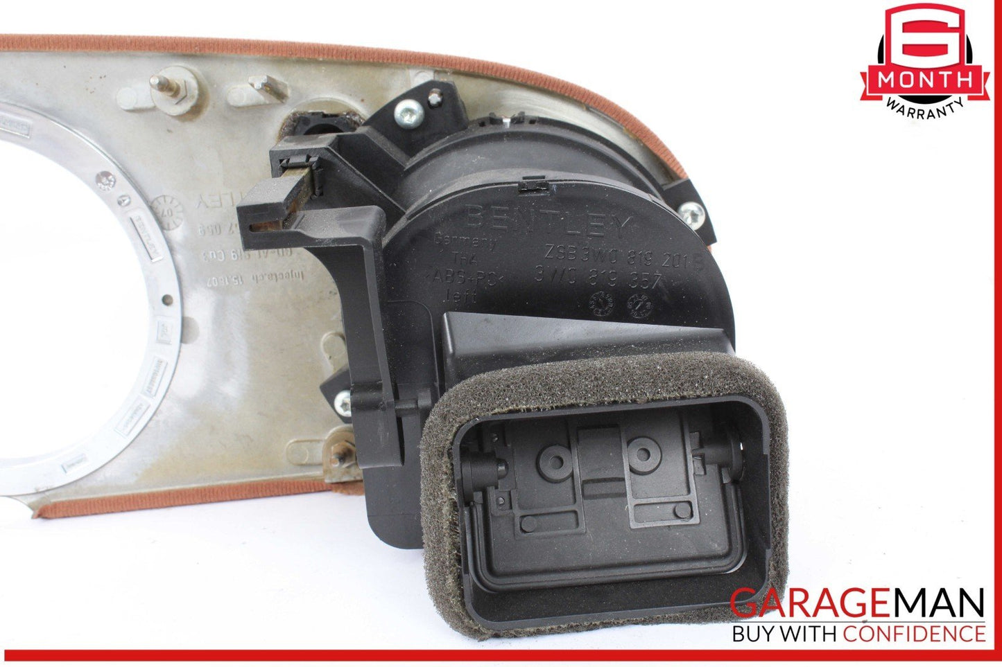 03-12 Bentley Continental GTC Dash Speedometer Trim Bezel w/ AC A/C Air Vent OEM