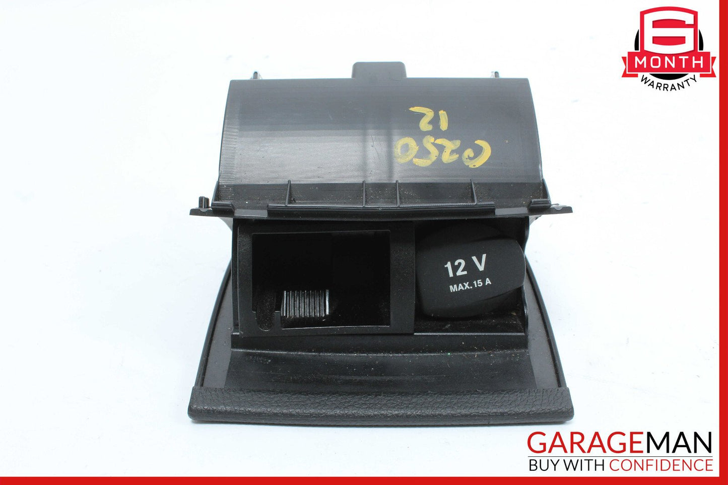 08-17 Mercedes W204 C250 E550 Center Console Ashtray Ash Tray Rear Black OEM