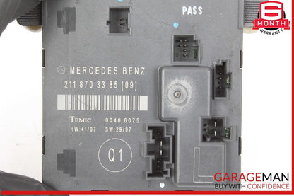 07-09 Mercedes W211 E350 E550 Rear Left Side Door Control Module 2118703385 OEM