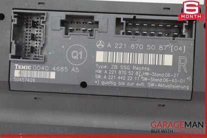 07-13 Mercedes W221 S550 Front Right Side Under Seat Control Module Unit OEM