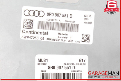 14-17 Audi SQ5 Engine Computer Control Module Unit ECU ECM 8R0907551D OEM