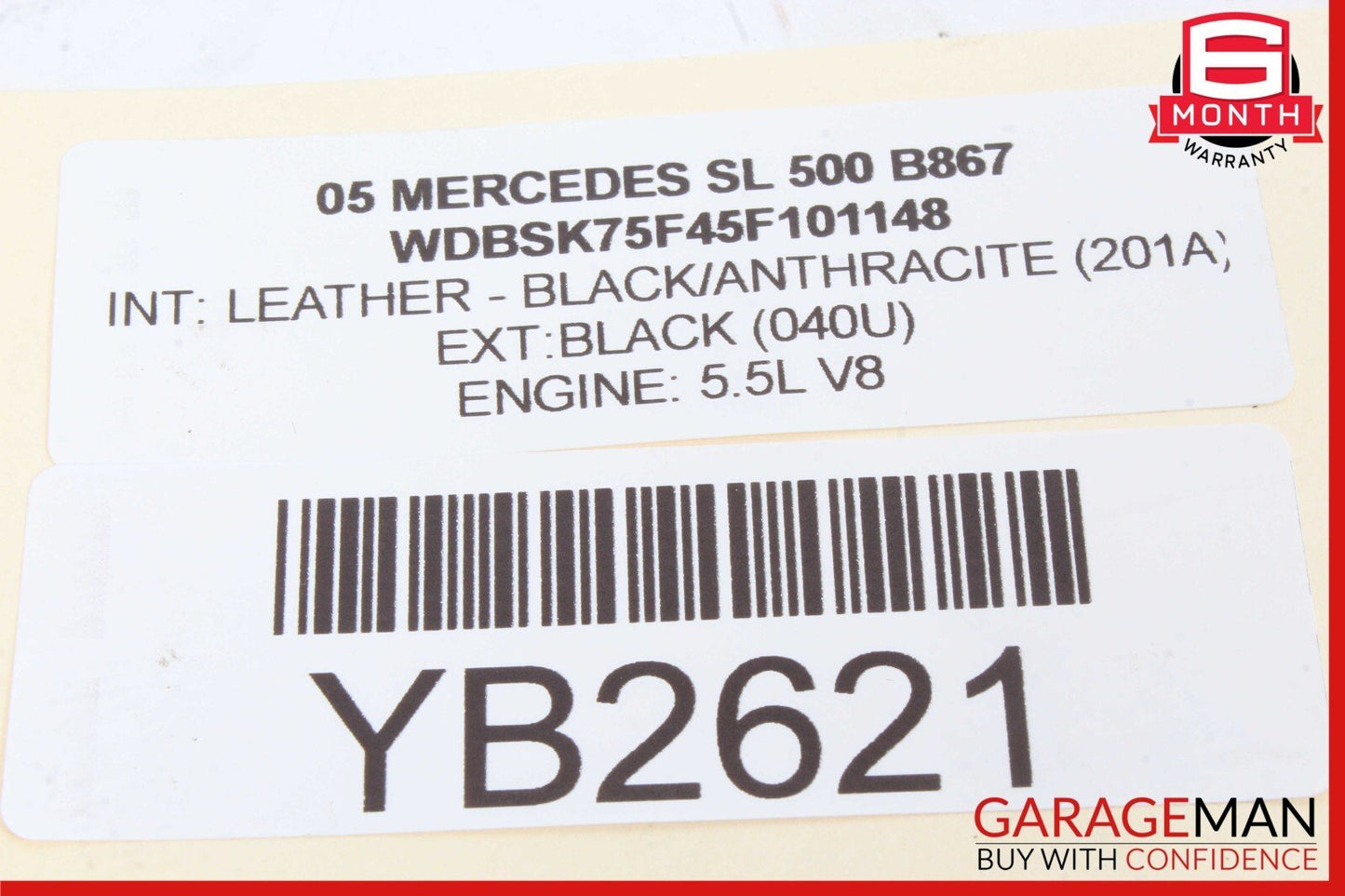 03-08 Mercedes R230 SL500 SL600 Door Keyless Go Antenna Module 2308200075 OEM