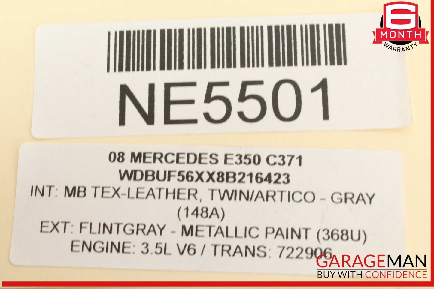 03-09 Mercedes W211 E350 Radiator Overflow Coolant Reservoir Tank 2115000049 OEM