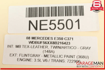03-09 Mercedes W211 E350 Radiator Overflow Coolant Reservoir Tank 2115000049 OEM