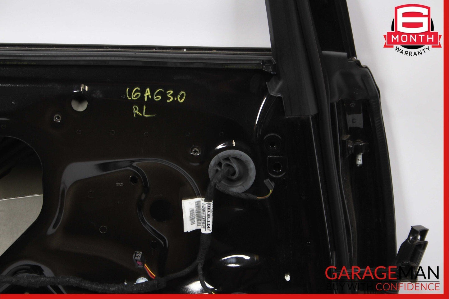 12-18 Audi A6 Rear Left Driver Side Exterior Door Shell Frame Panel Black
