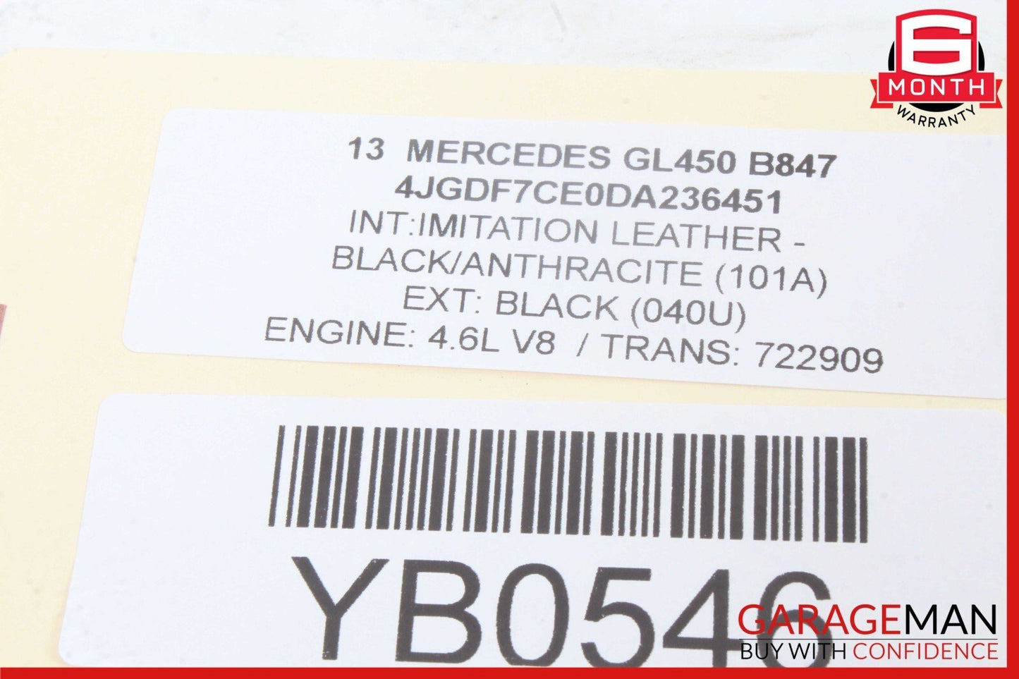 12-19 Mercedes X166 GL450 GL550 Front Left Driver Side Knee Air Bag Airbag OEM