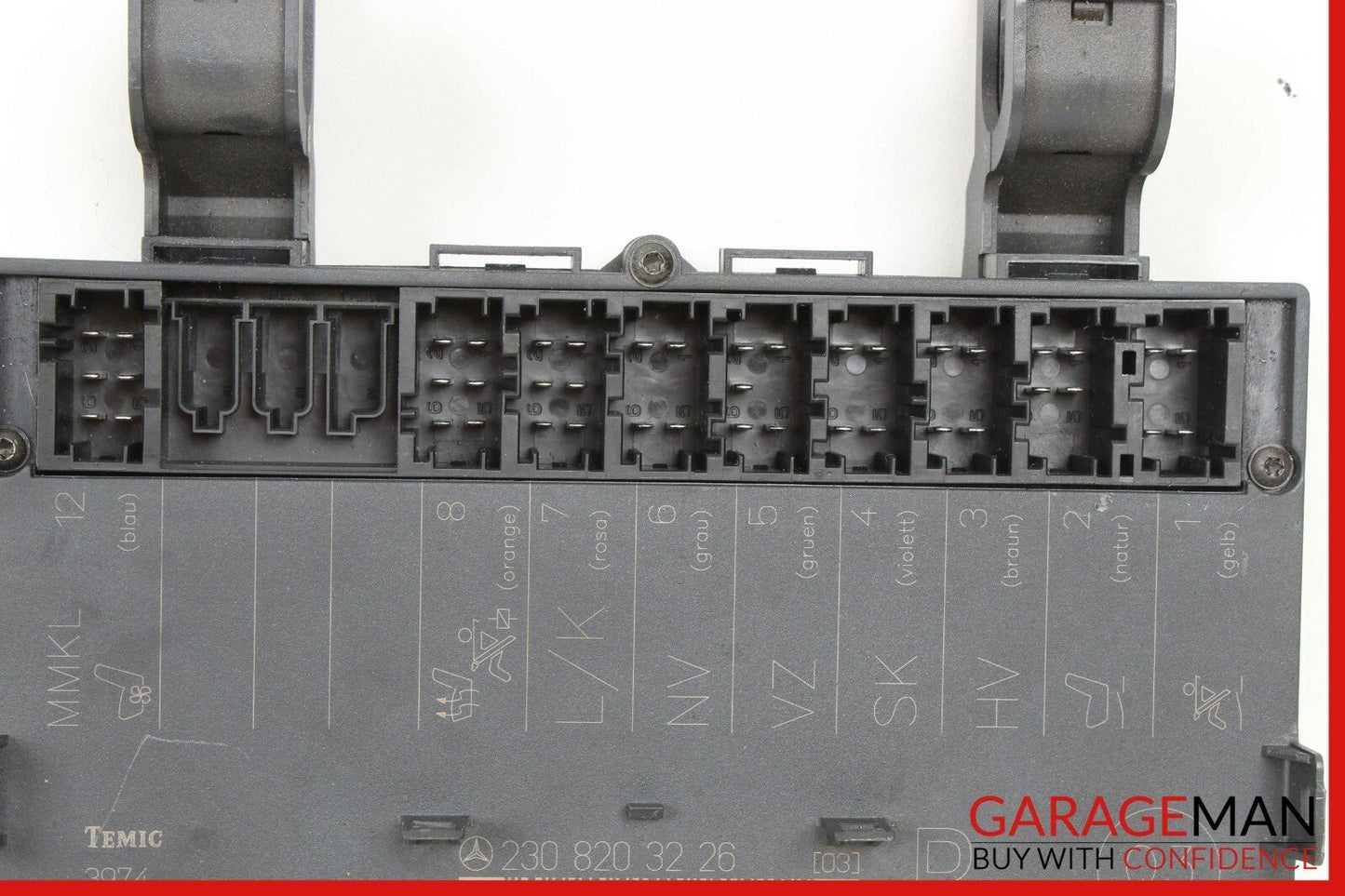 03-08 Mercedes R230 SL500 Front Right Passenger Side Under Seat Control Module